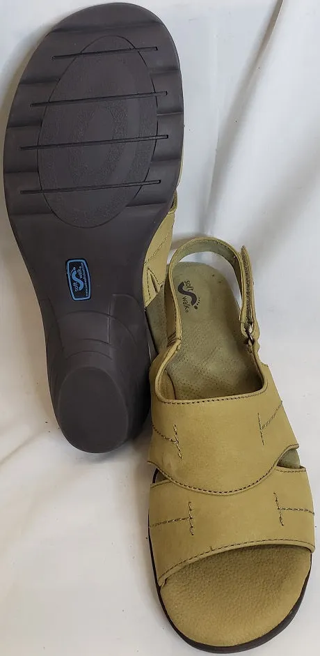 2.25" Genoa -- Women's Wedge Sling Sandal -- Celery Nubuck