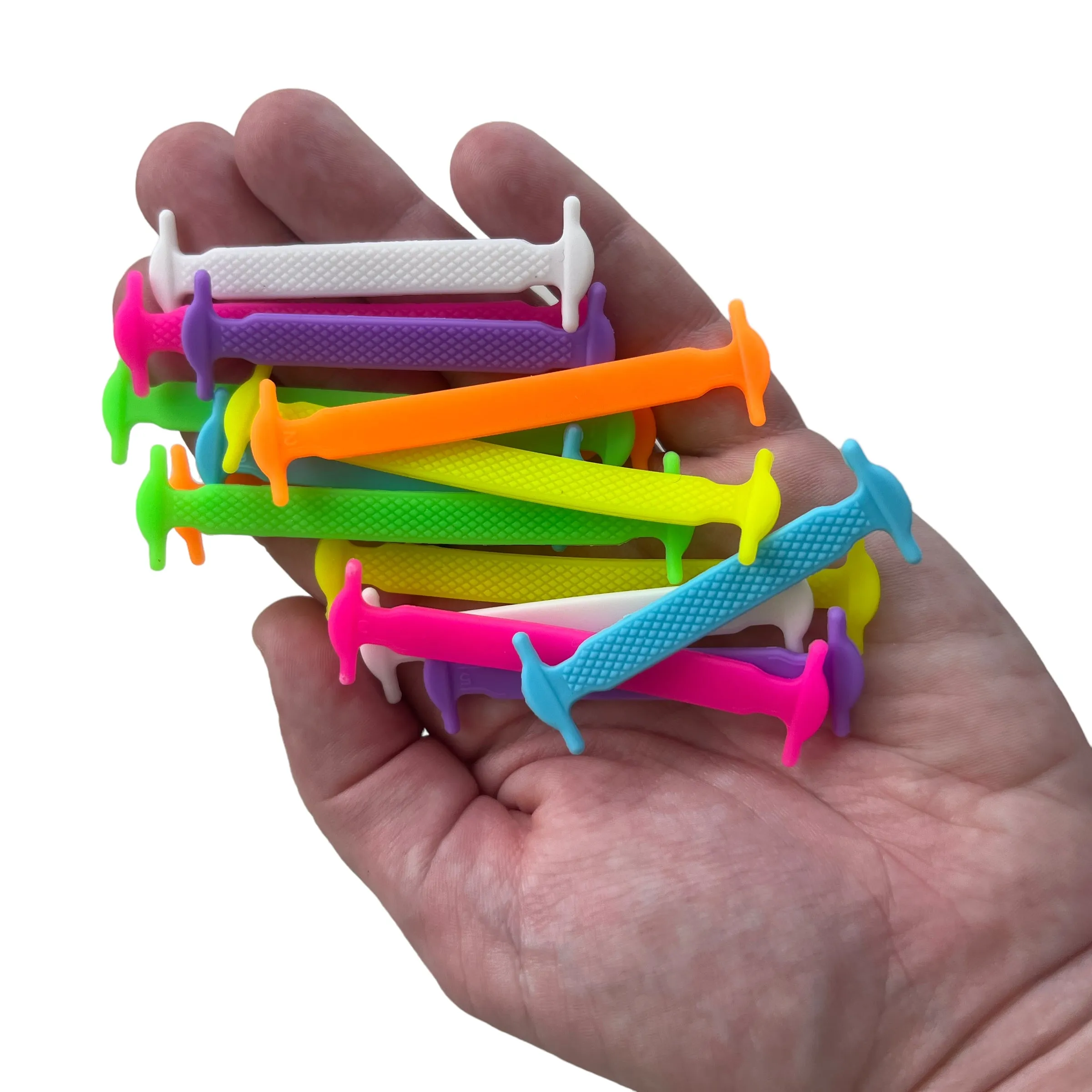 Adaptive ‘No Tie’ Shoelaces — Colourful Silicone