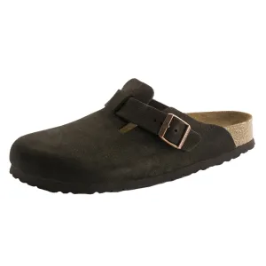 Adult Birkenstock Boston Soft Footbed Suede Leather - Narrow
