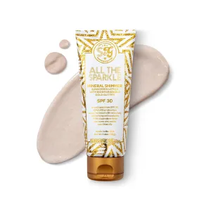 ALL THE SPARKLE - Mineral Shimmer with Biodegradable Glitter SPF 30 ALL THE SPARKLE - Mineral Shimmer with Biodegradable Glitter SPF 30