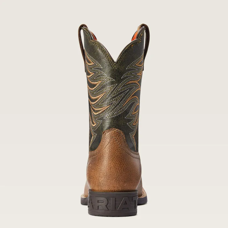 Ariat Youth Firecatcher Western Boot - Distressed Brown