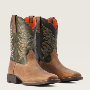 Ariat Youth Firecatcher Western Boot - Distressed Brown