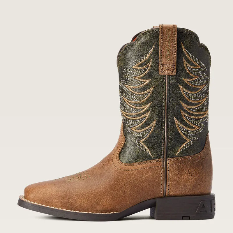 Ariat Youth Firecatcher Western Boot - Distressed Brown