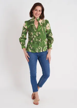 Aspen Blouse - Whirlwind Green