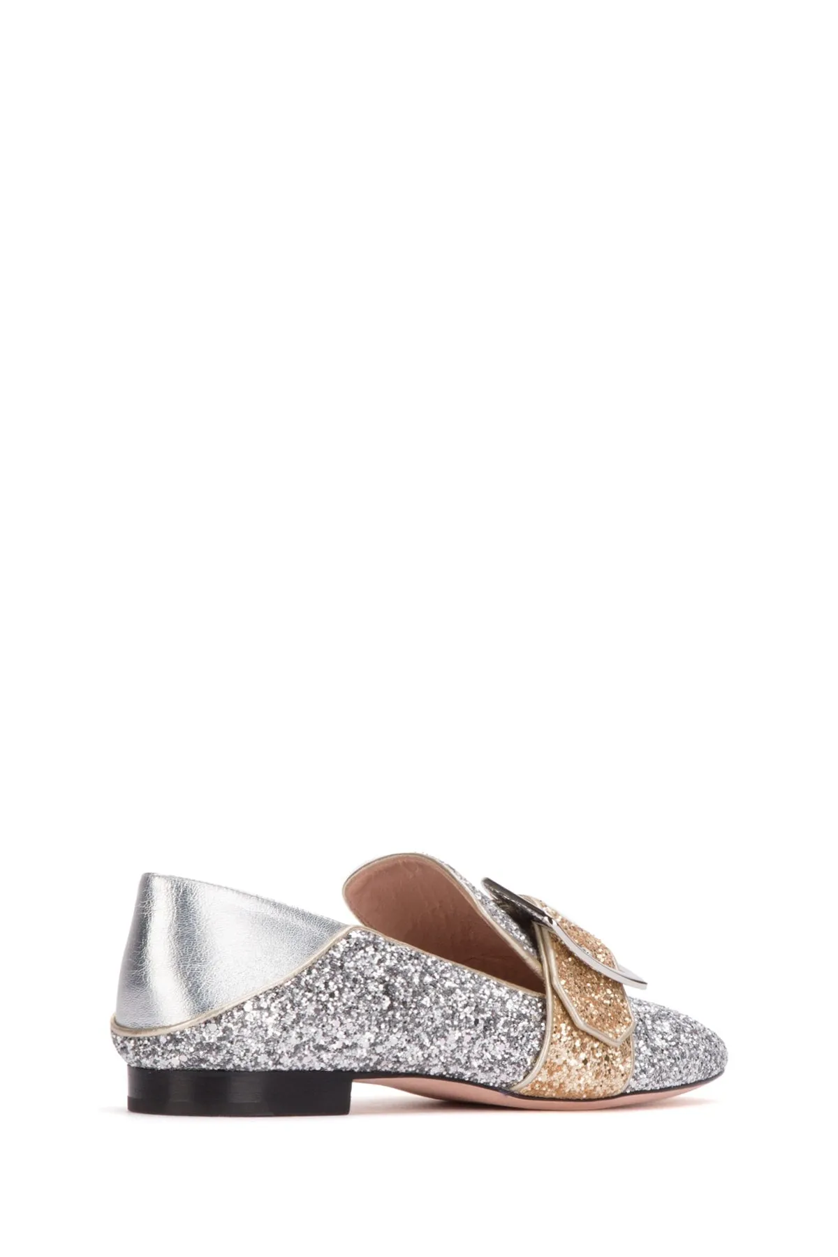 Bally Janelle Glitter Buckled Loafers