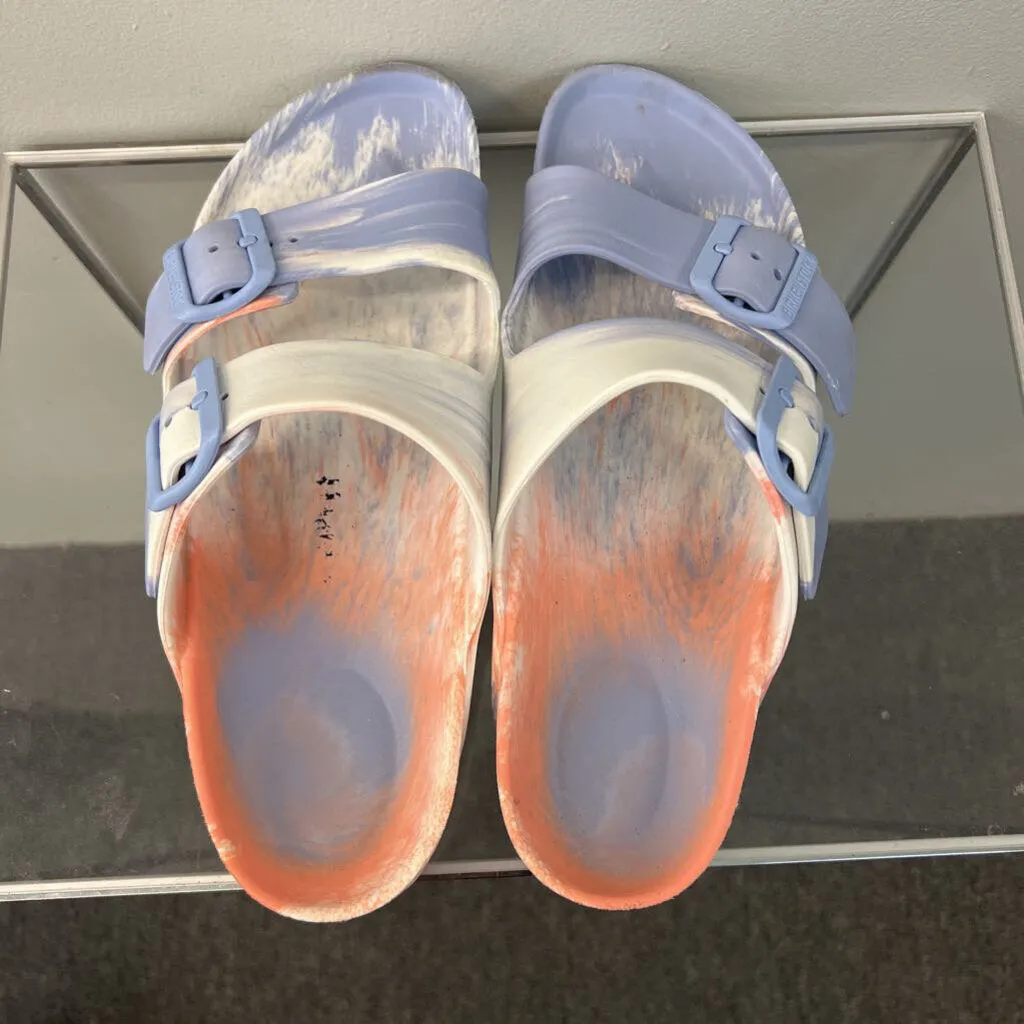 Birkenstock Blue/ Pink Multi Rubber Sandals 39