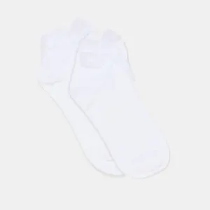 BOW ANKLET SOCKS WHITE
