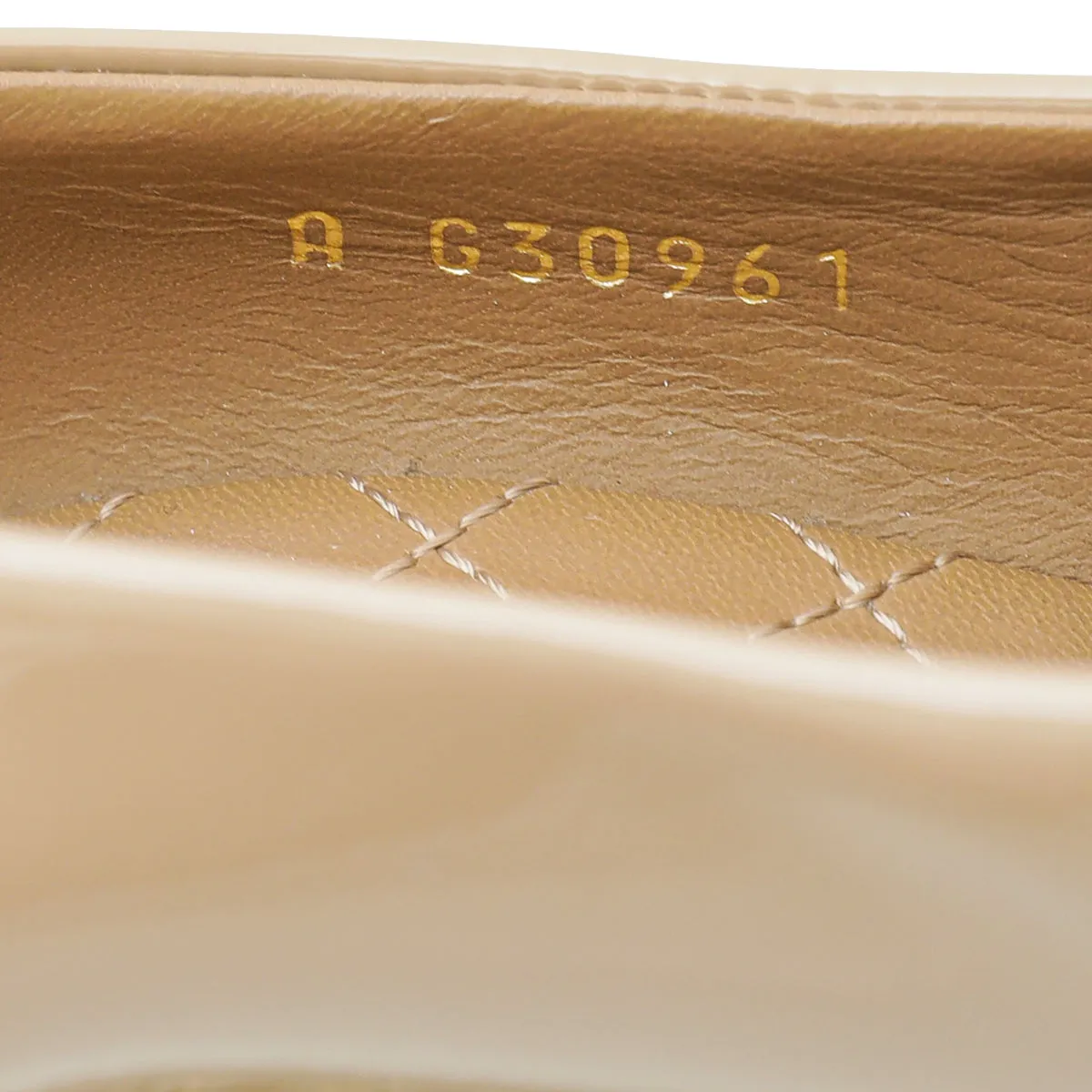 Chanel Nude CC Cap Toe Chain Pump 37.5