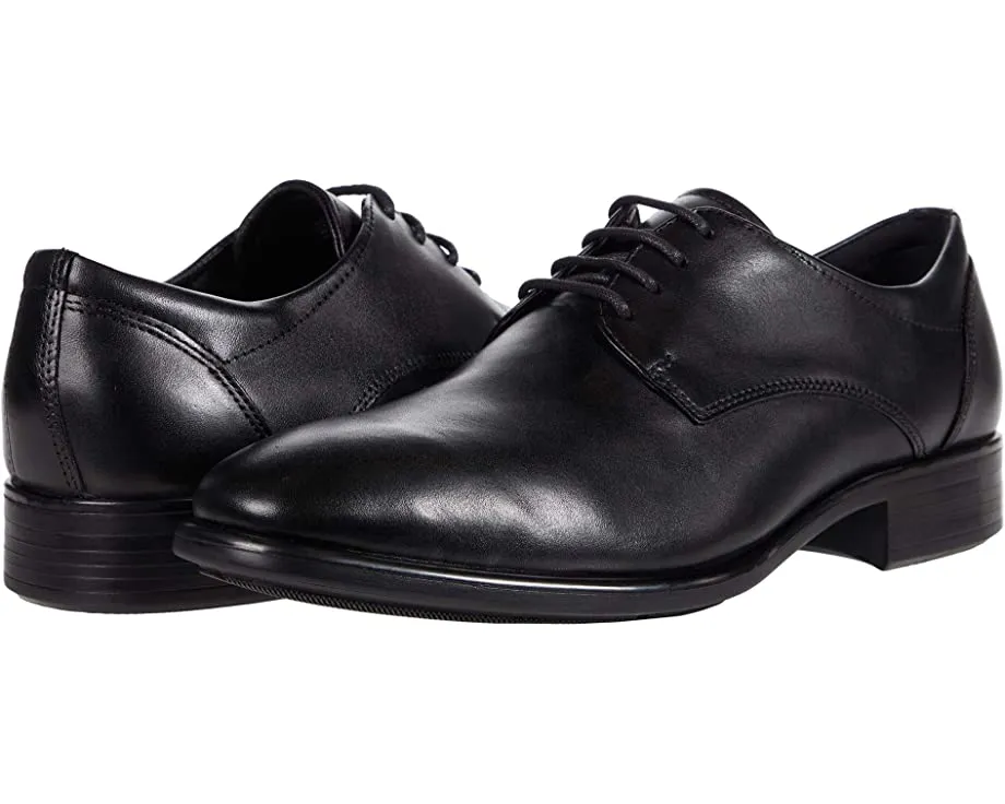 Citytray Plain Toe Tie ECCO Oxfords, black
