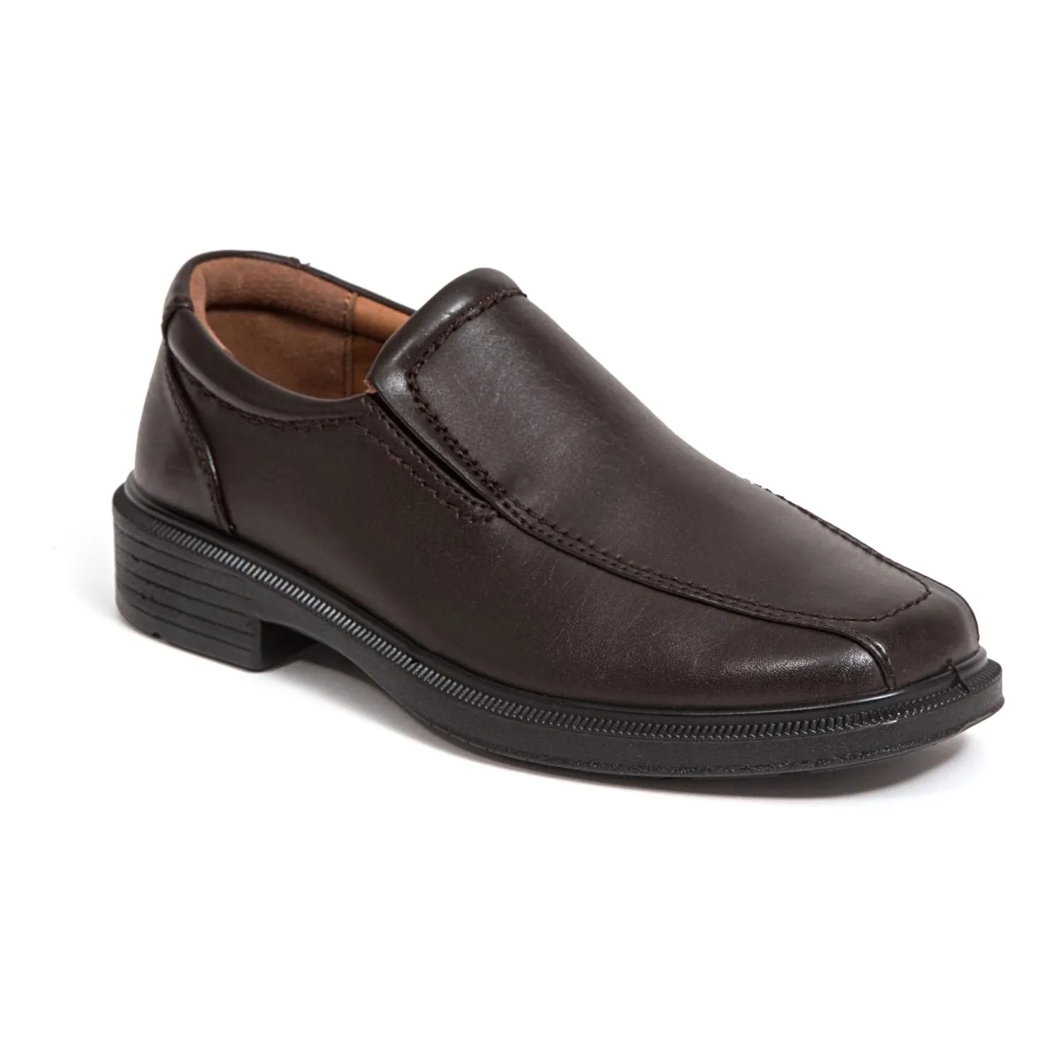 Classic boys' loafers Deer Stags Greenpoint Jr Deer Stags, dark brown
