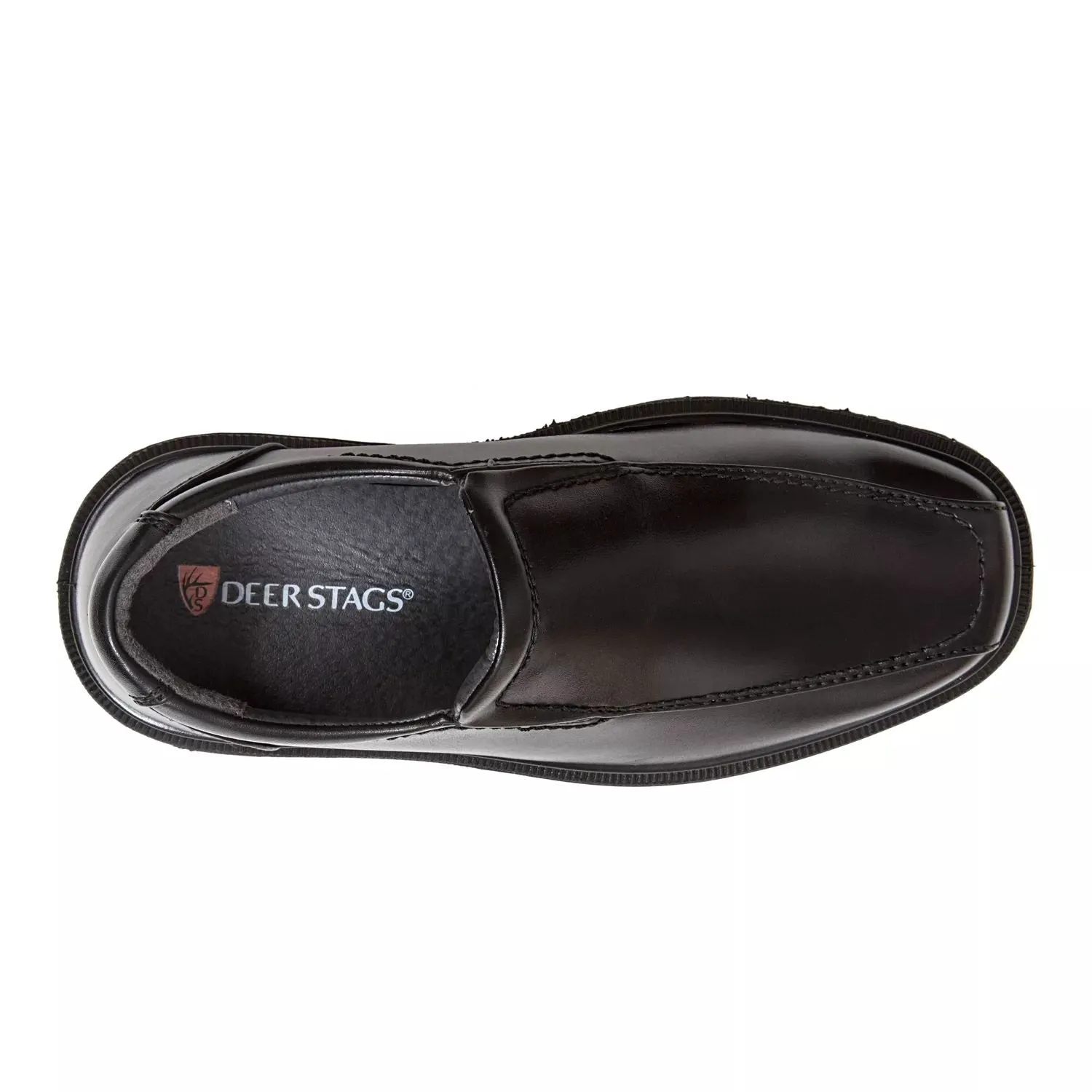 Classic boys' loafers Deer Stags Greenpoint Jr Deer Stags, dark brown