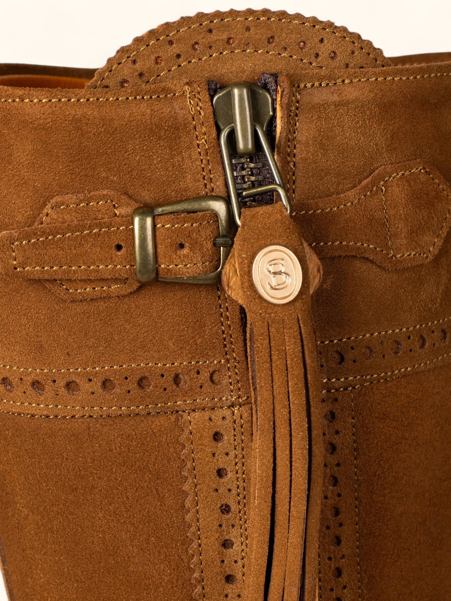 Classic Spanish Boot - Camel Suede