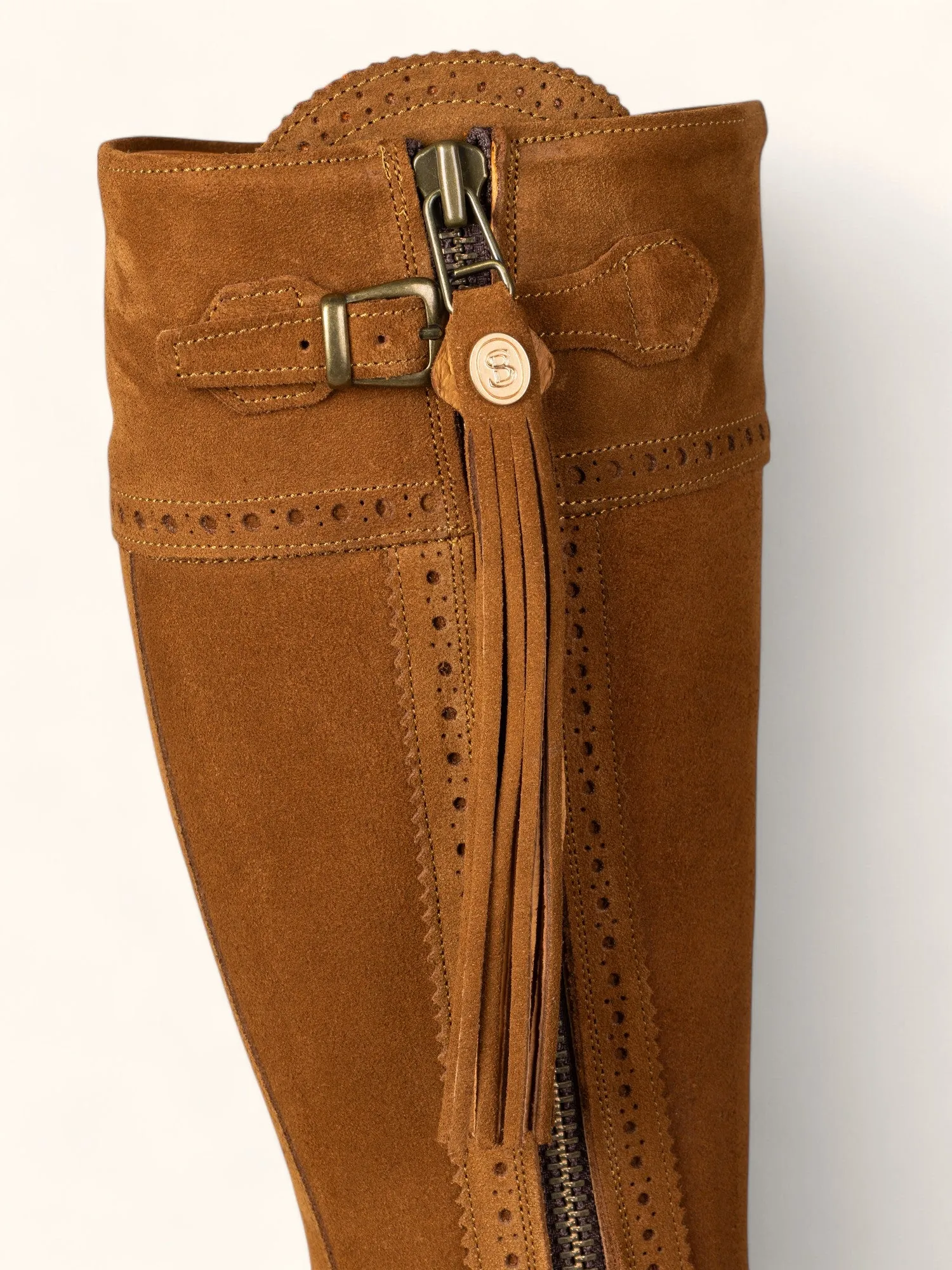 Classic Spanish Boot - Camel Suede