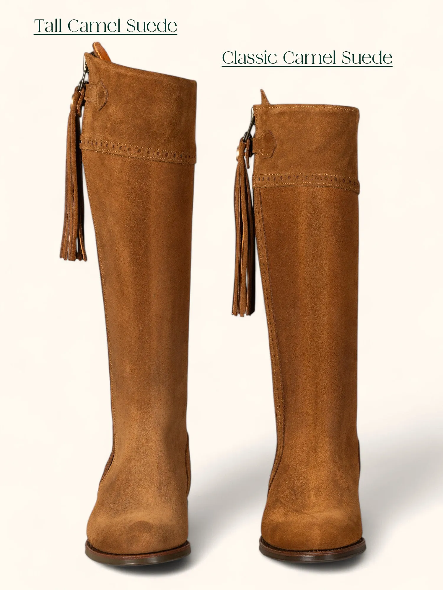 Classic Spanish Boot - Camel Suede