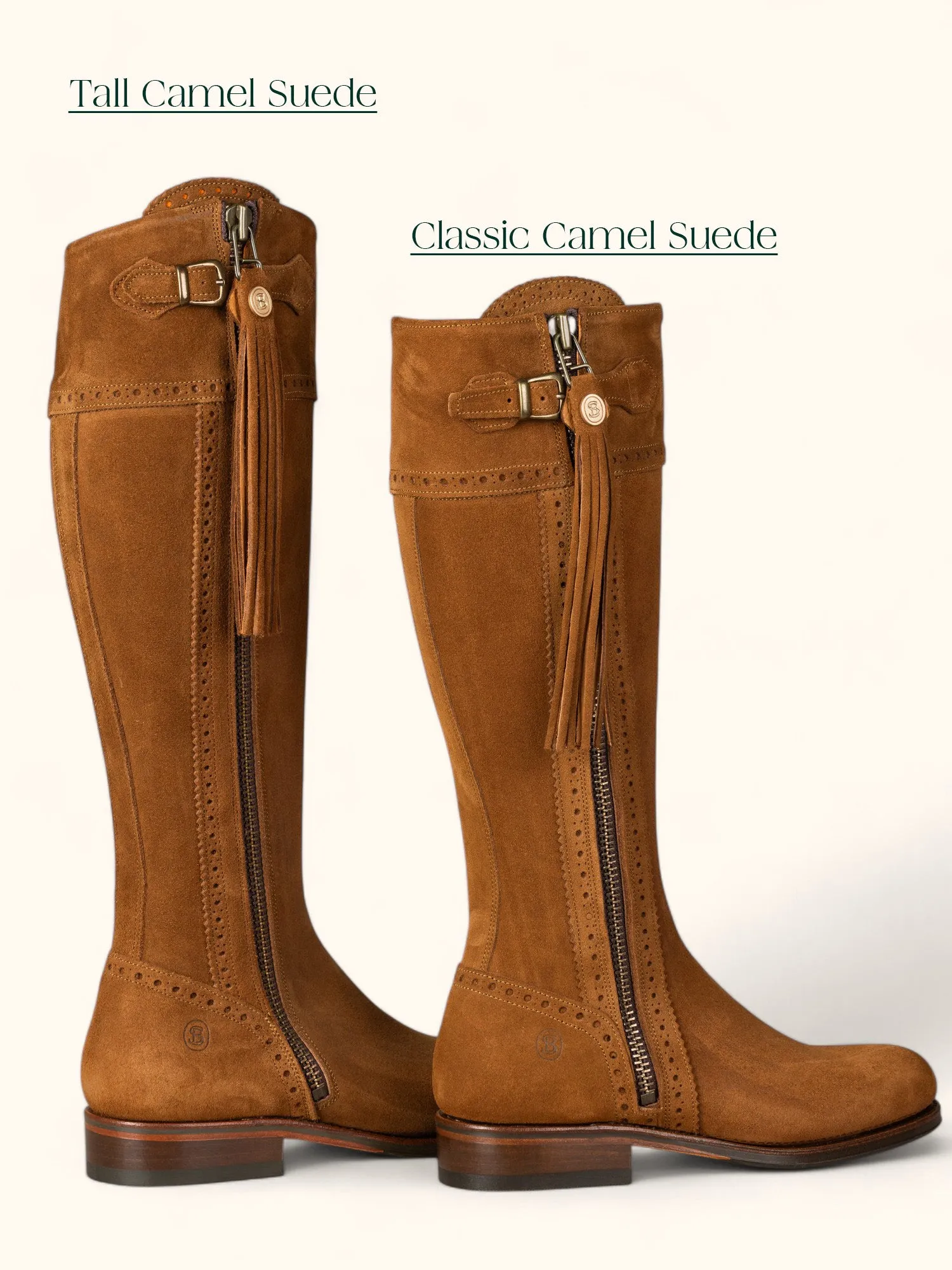 Classic Spanish Boot - Camel Suede