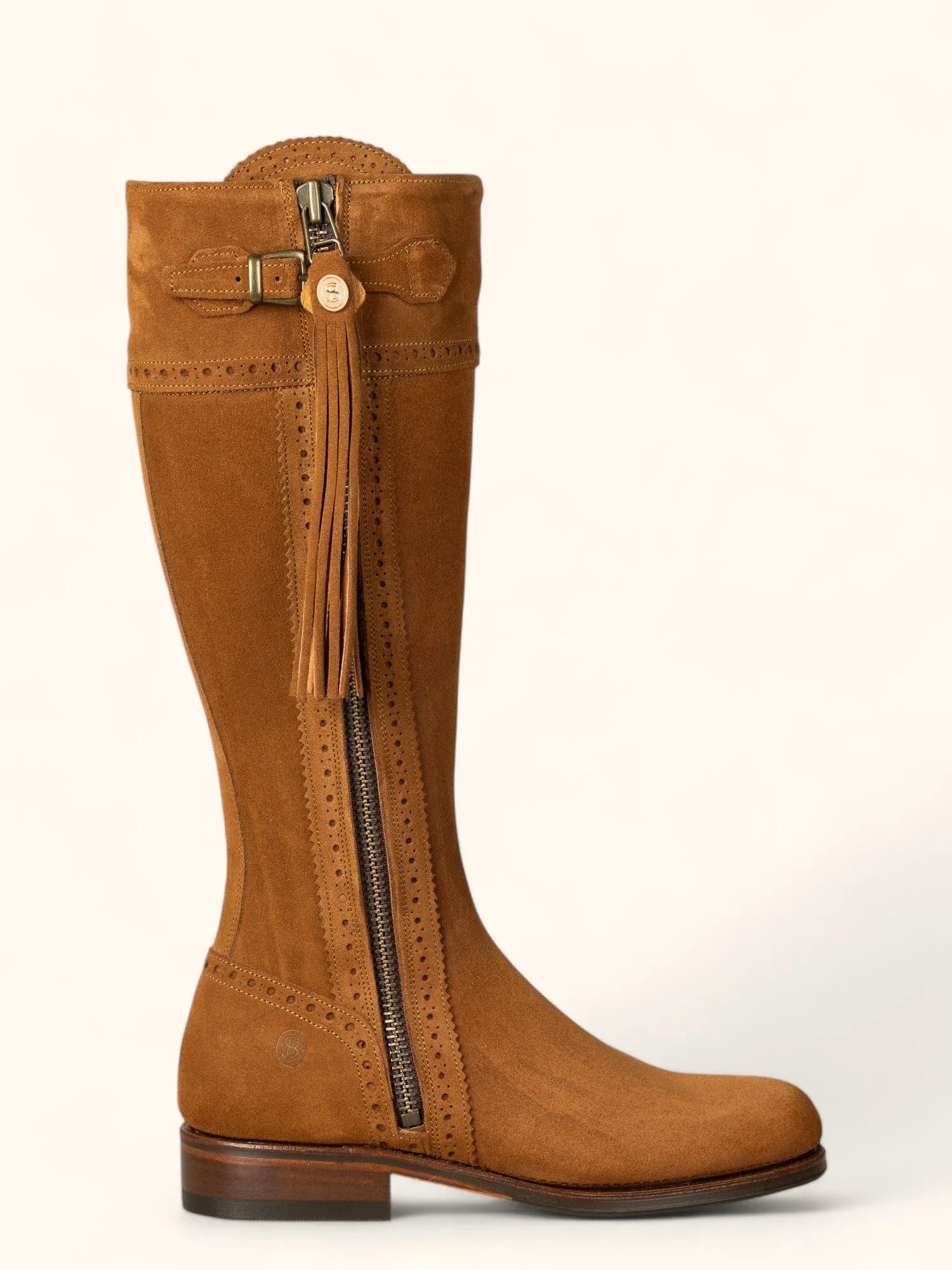 Classic Spanish Boot - Camel Suede