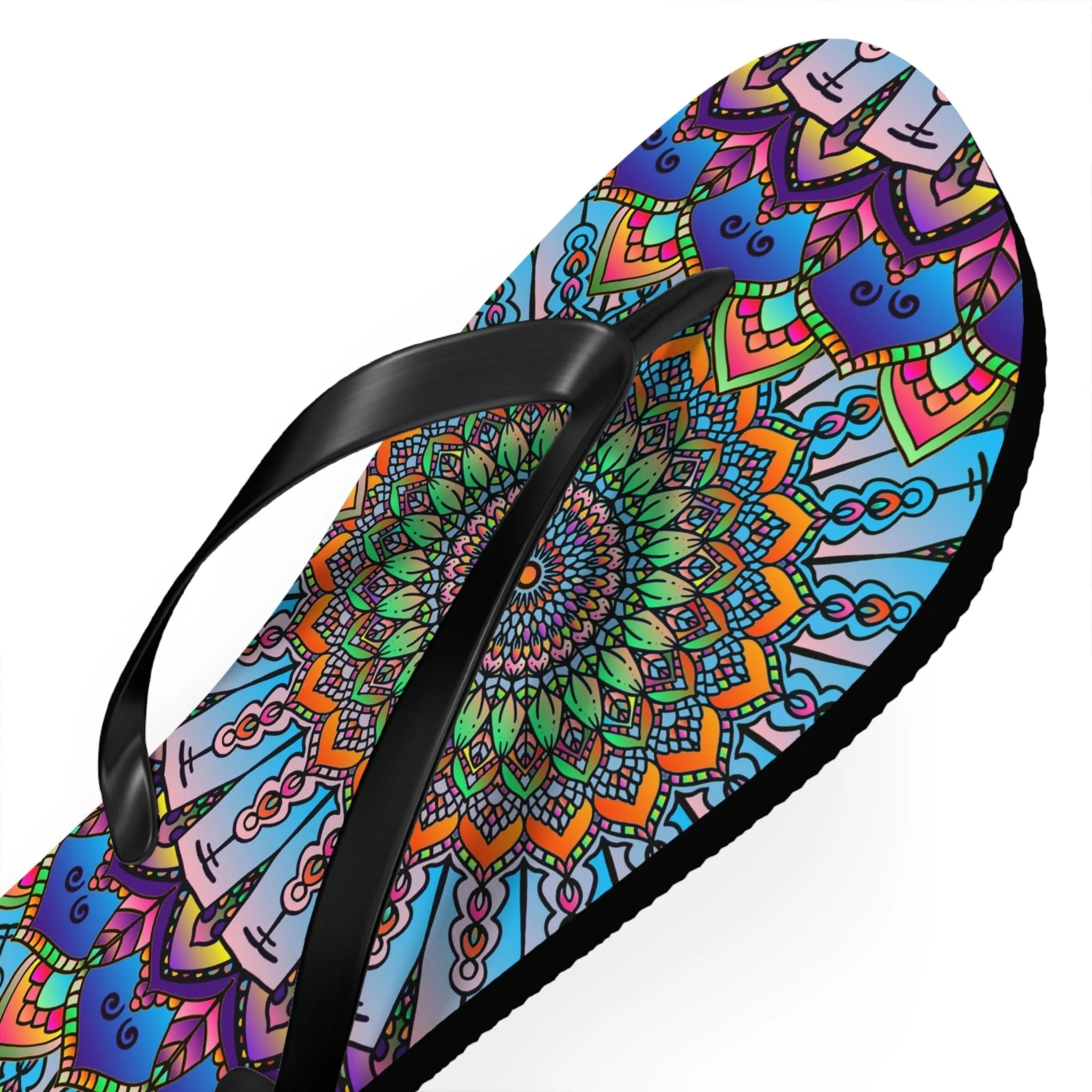 Colorful Mandala Flip Flops - Summer Vibes