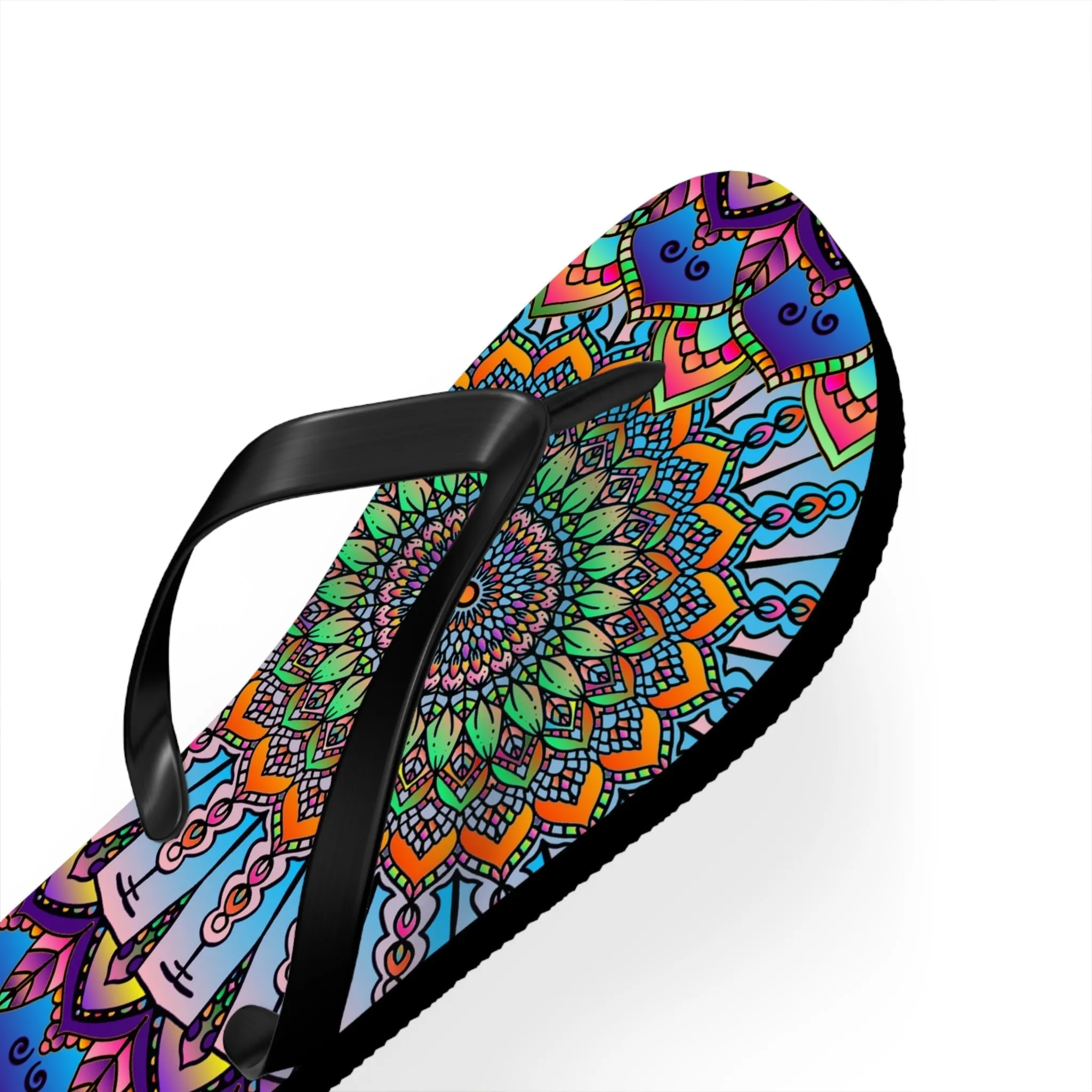 Colorful Mandala Flip Flops - Summer Vibes