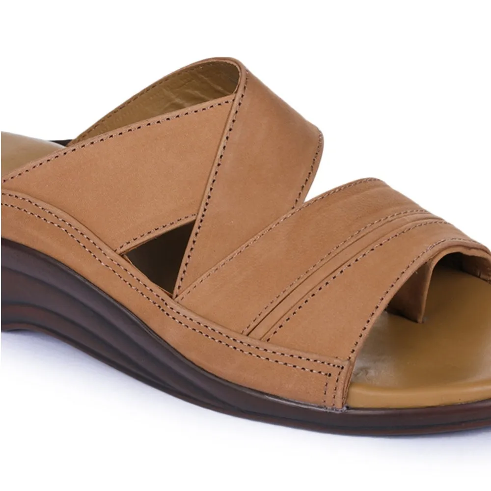Coolers Casual Brown Slippers For Men 7123-79 By Liberty
