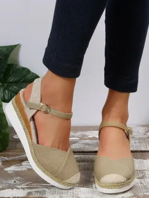 Courtney | Women's Closed Toe Wedge Sandals
