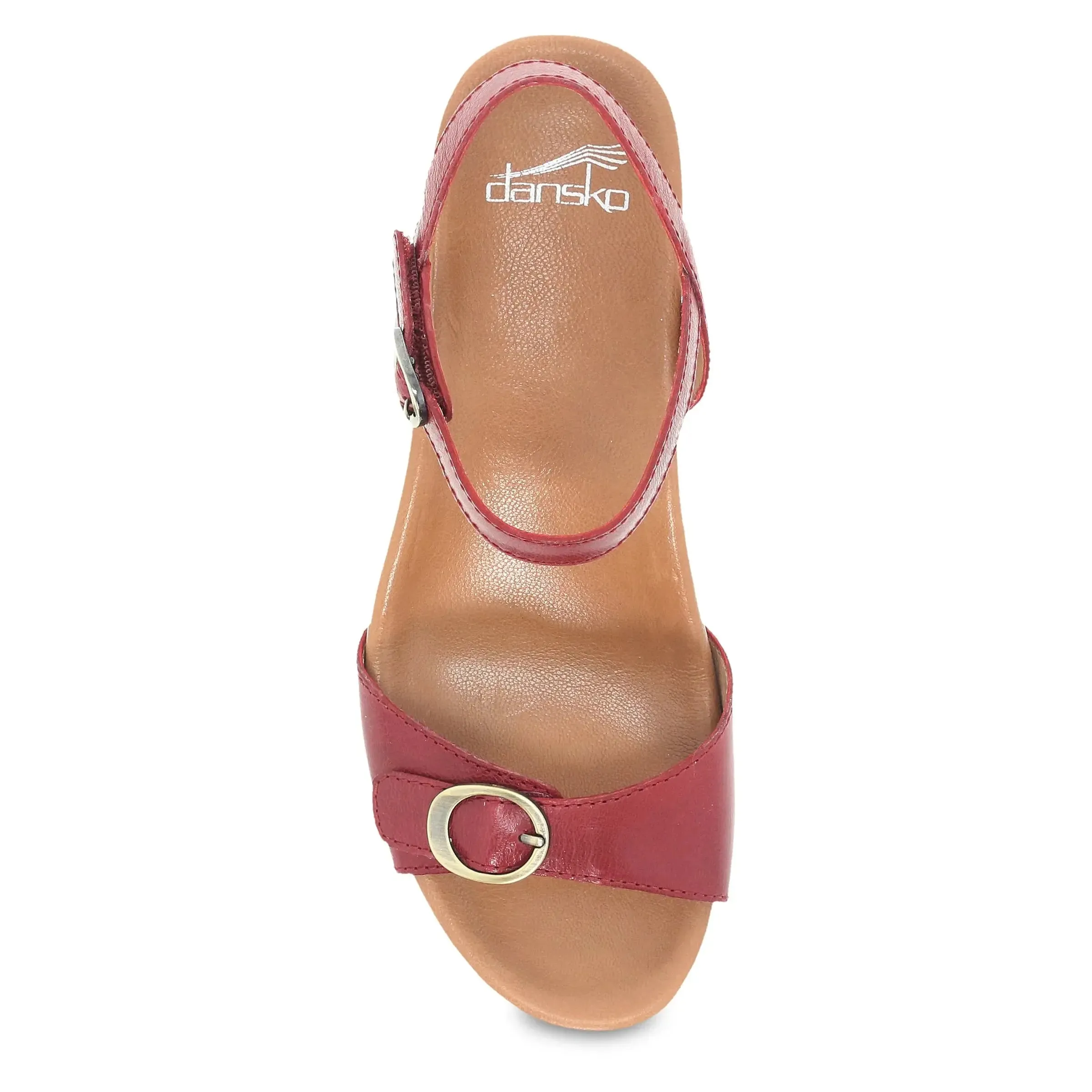 Dansko Arielle Glazed Leather Sandal – Elegance & All-Day Comfort