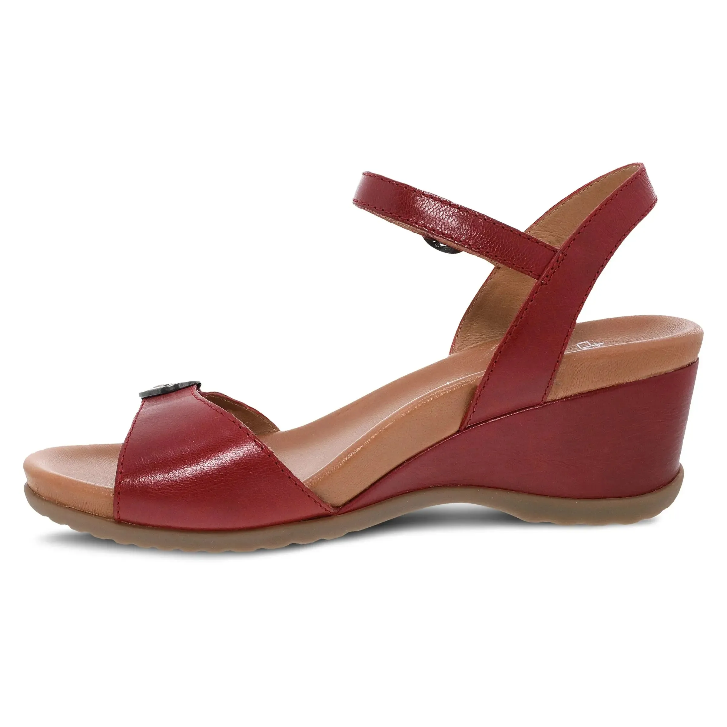 Dansko Arielle Glazed Leather Sandal – Elegance & All-Day Comfort
