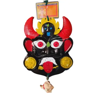 DESHABOINA VN Plastic Nazar Suraksha Kawach, Nazar Battu, Dhristi Bommai, Evil Eye Protector (Medium Size) Made for House, Office, Shops Wall Door Hanging(Multi Color)