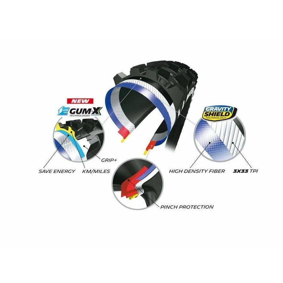 E-Wild Tire - 27.5 x 2.8, Tubeless, 33tpi, Rear, E-Bike