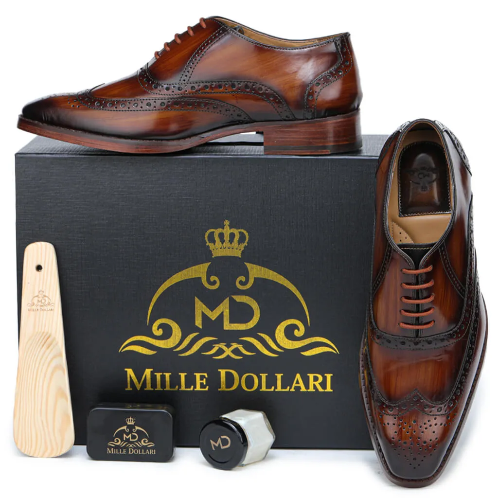 Federico Smith Gilbert Cognac Patina Oxford