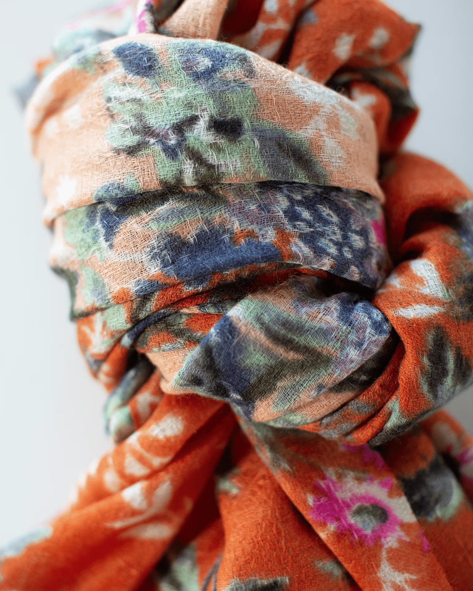 Fleur 2 Scarf in Mandarin