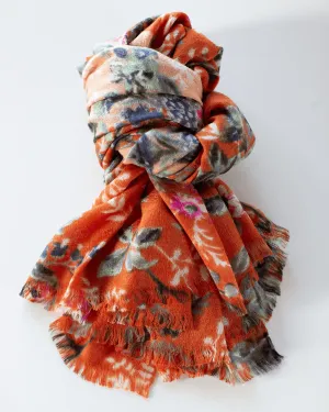 Fleur 2 Scarf in Mandarin