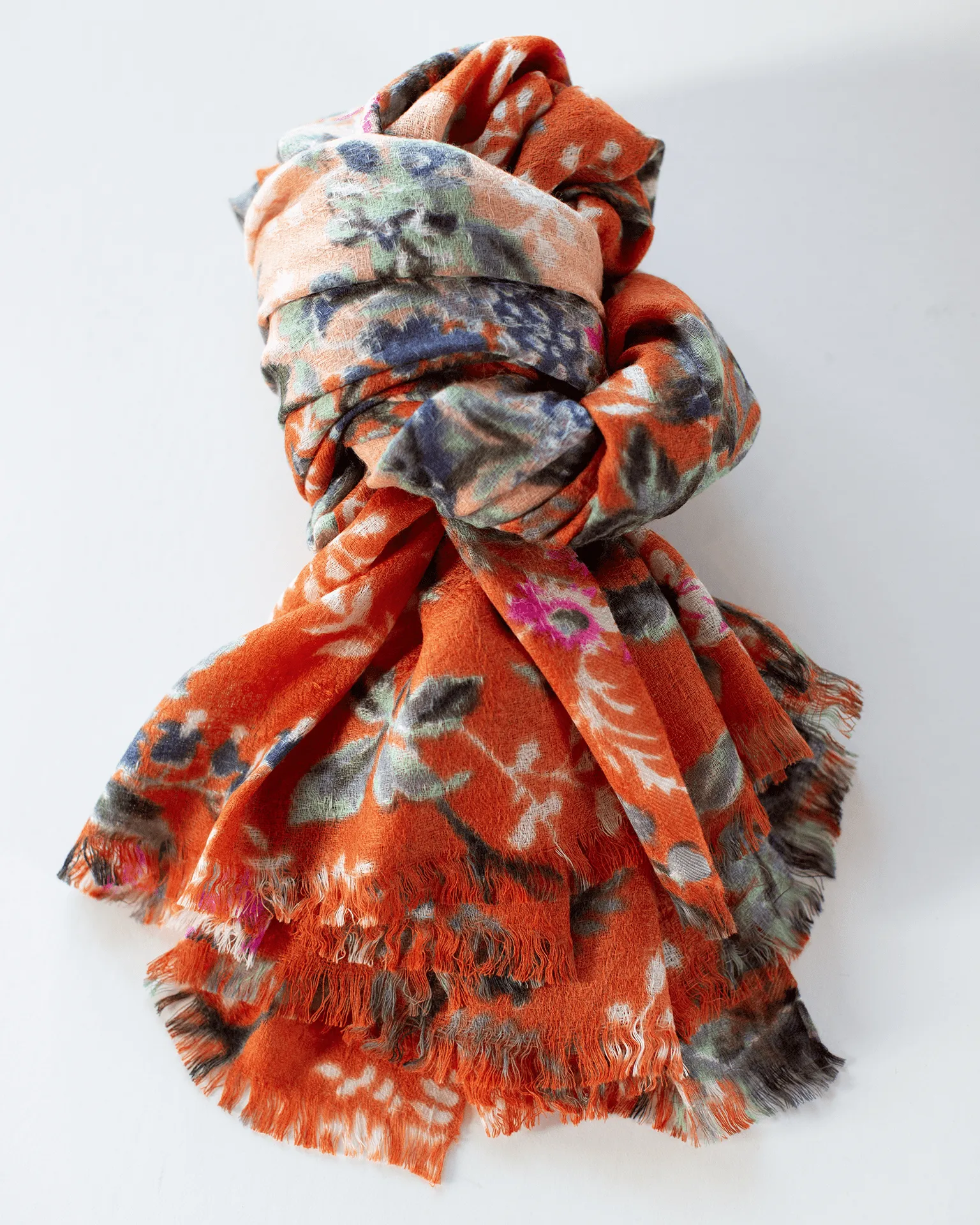 Fleur 2 Scarf in Mandarin