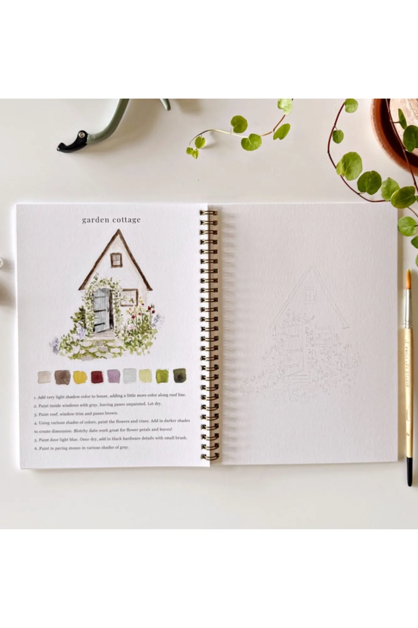 Garden Watercolor Workbook