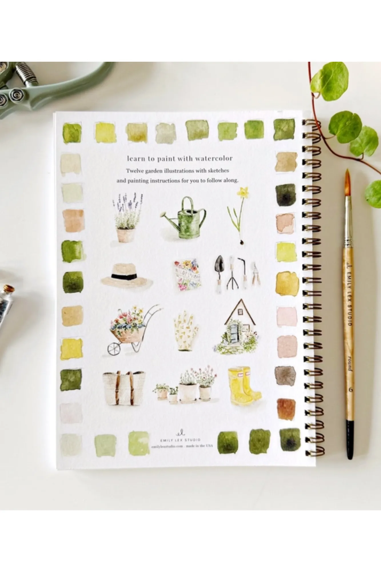 Garden Watercolor Workbook