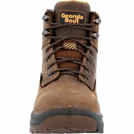 Georgia Boot Men's 6" OT Waterproof Brown Round Toe Work Boot