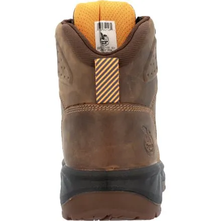 Georgia Boot Men's 6" OT Waterproof Brown Round Toe Work Boot