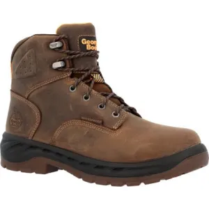 Georgia Boot Men's 6" OT Waterproof Brown Round Toe Work Boot