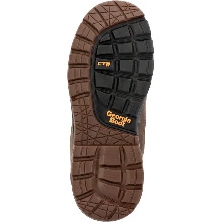 Georgia Boot Men's 6" OT Waterproof Brown Round Toe Work Boot