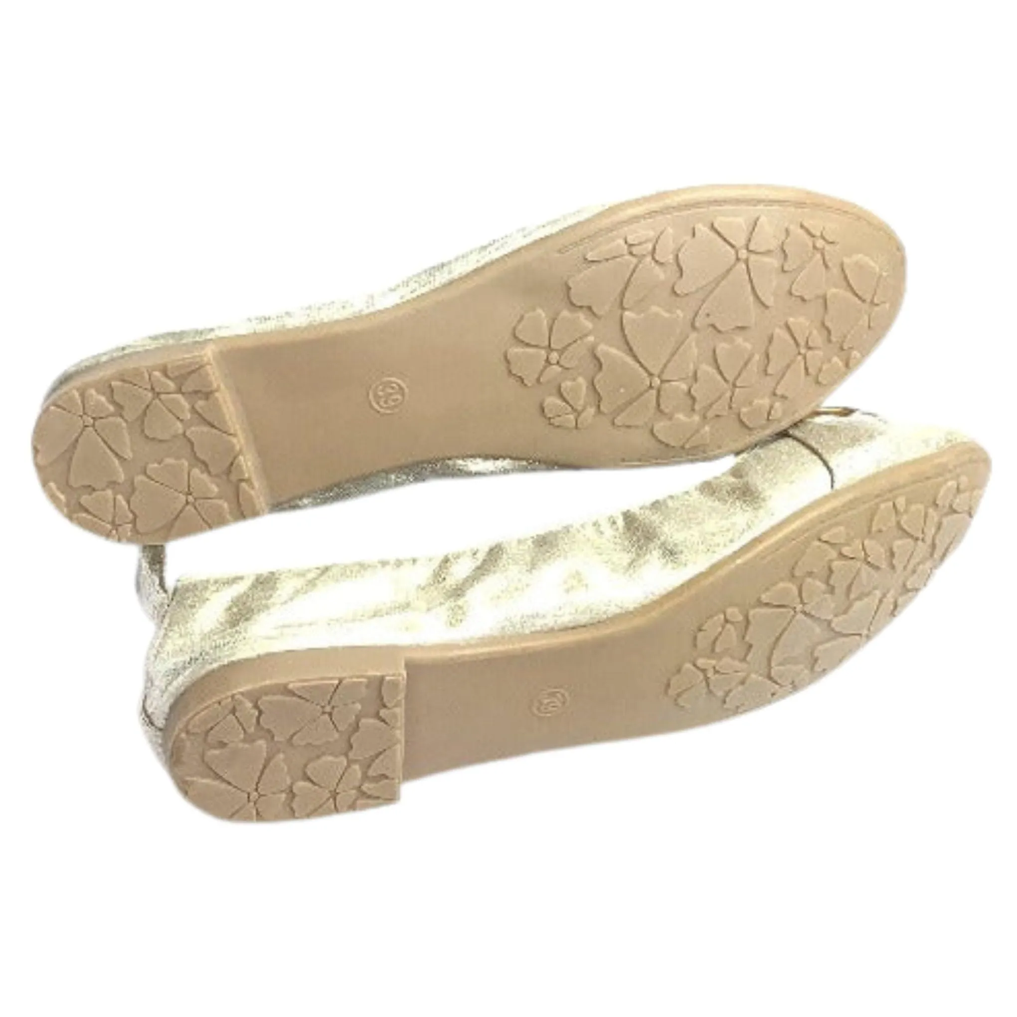 Gold Ballerina Flats