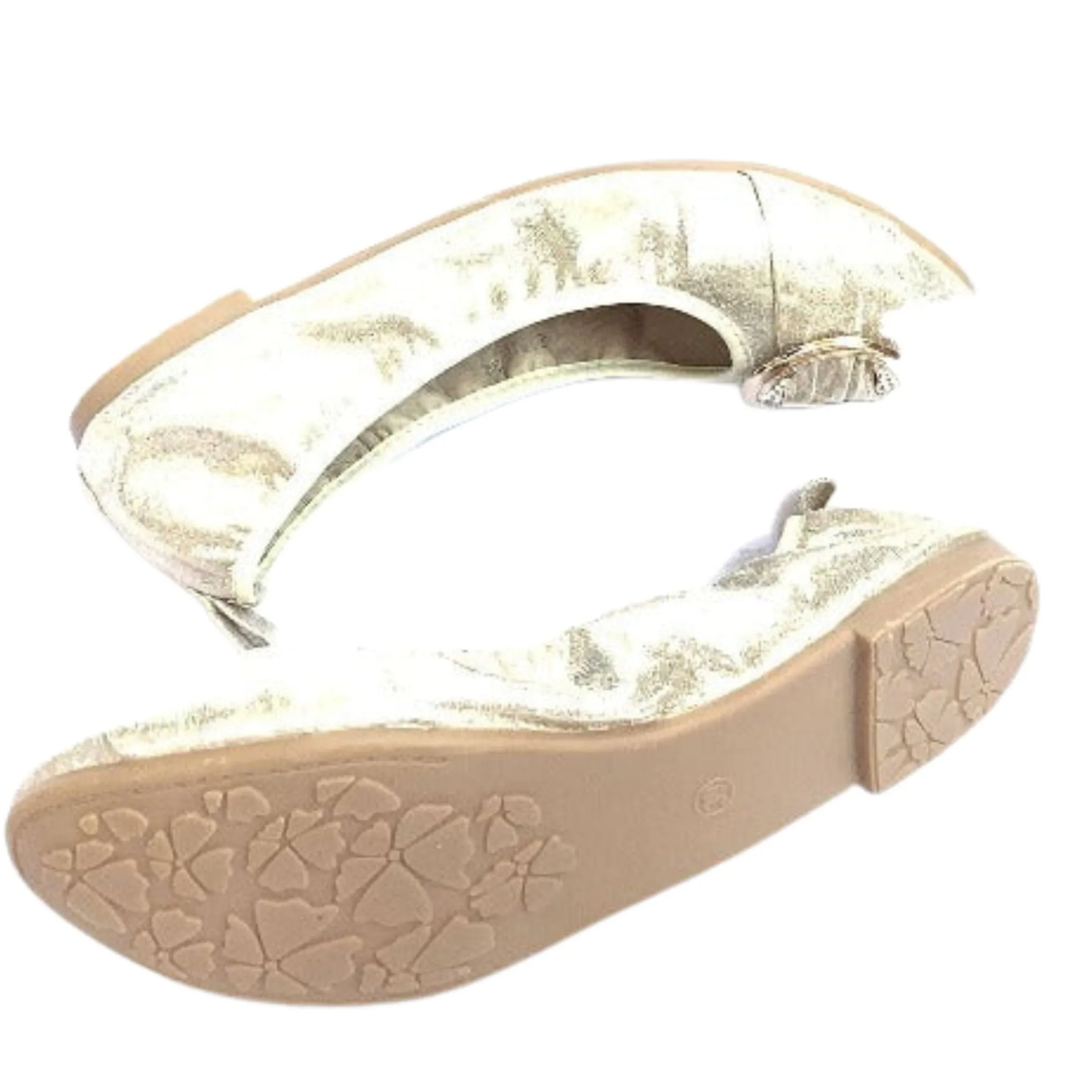 Gold Ballerina Flats
