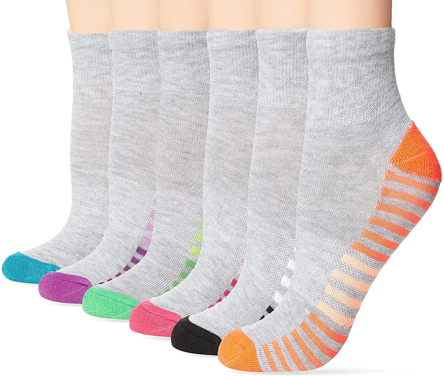 Hanes Women's 6-Pair Comfort Fit Ankle Socks