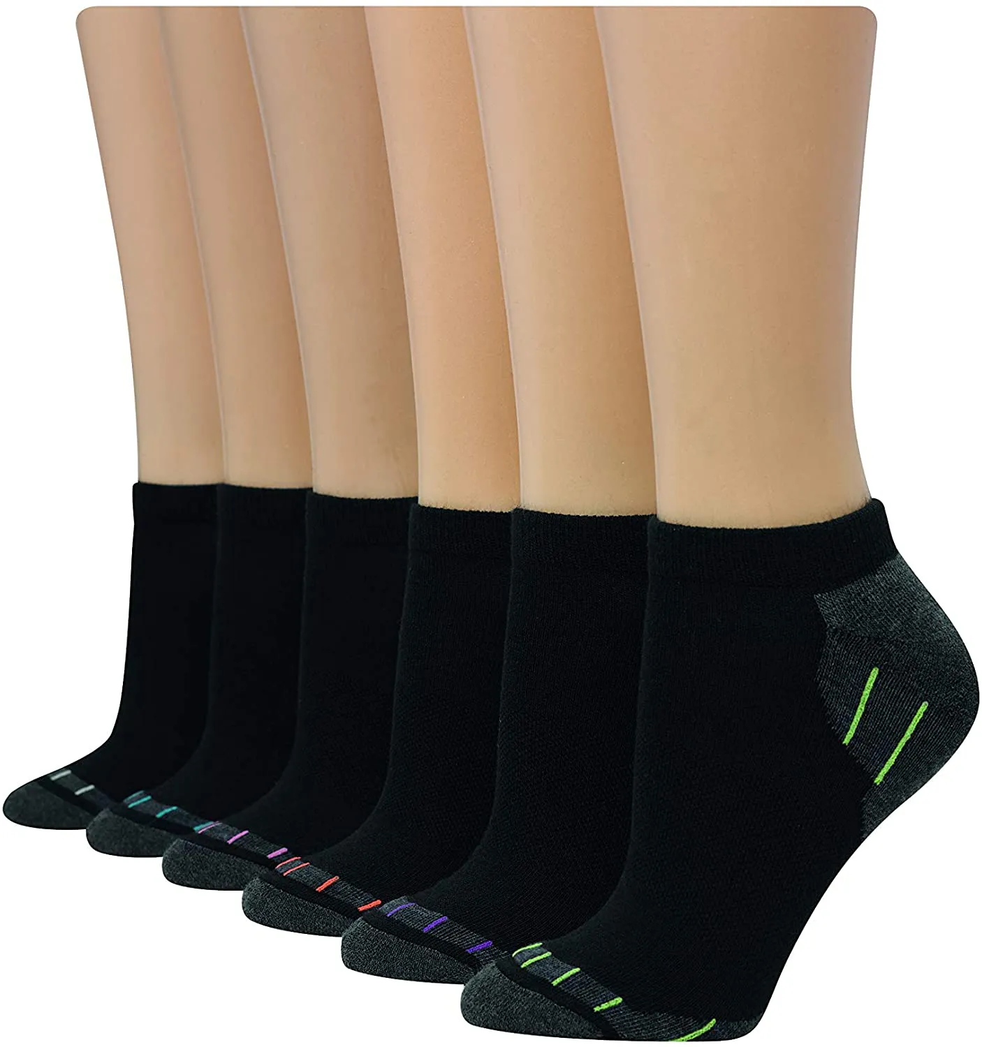 Hanes Women's 6-Pair Comfort Fit No Show Socks
