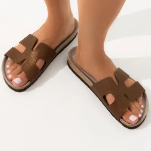 Hilary Bronze Sandal