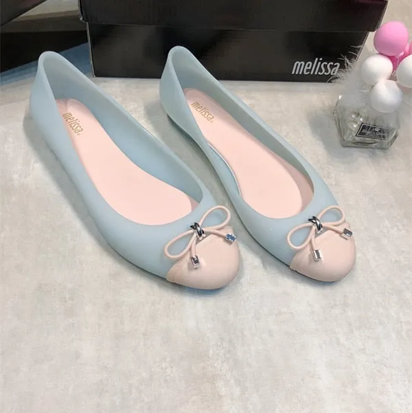 Hot  New Style Women Melissa Jelly Shoes Fashion Bowknot Princess Comfortable Shoes Ladies Summer Beach Sandals SM047