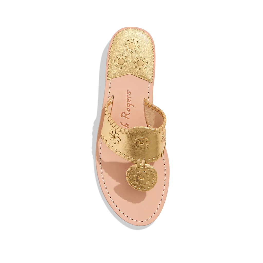 Jack Rogers Flat Sandal Gold