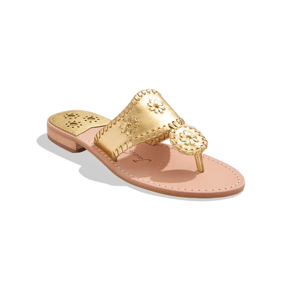 Jack Rogers Flat Sandal Gold