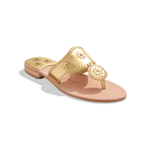 Jack Rogers Flat Sandal Gold
