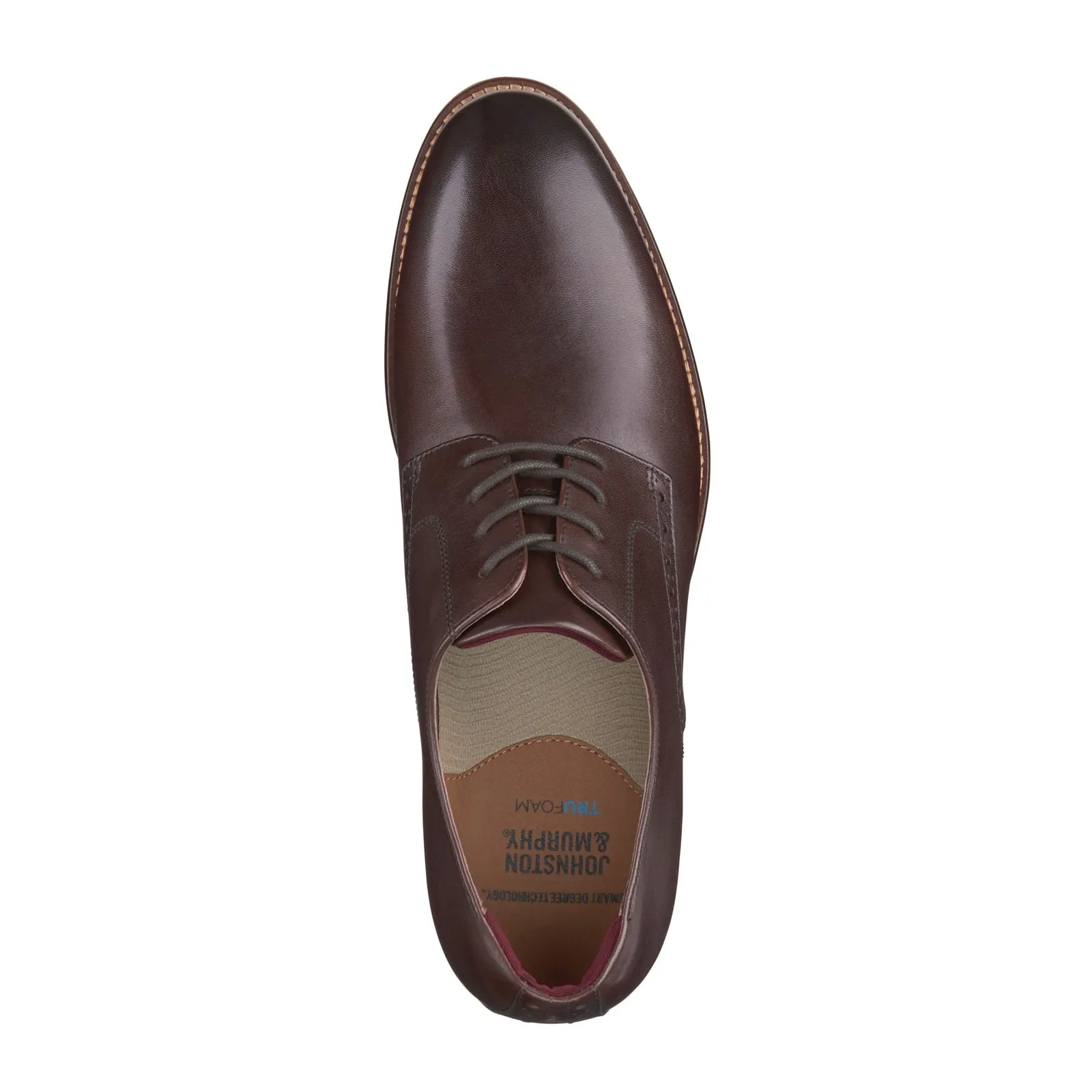 Johnston & Murphy Conard 2.0 Plain Toe Oxford (Men) - Mahogany Full Grain