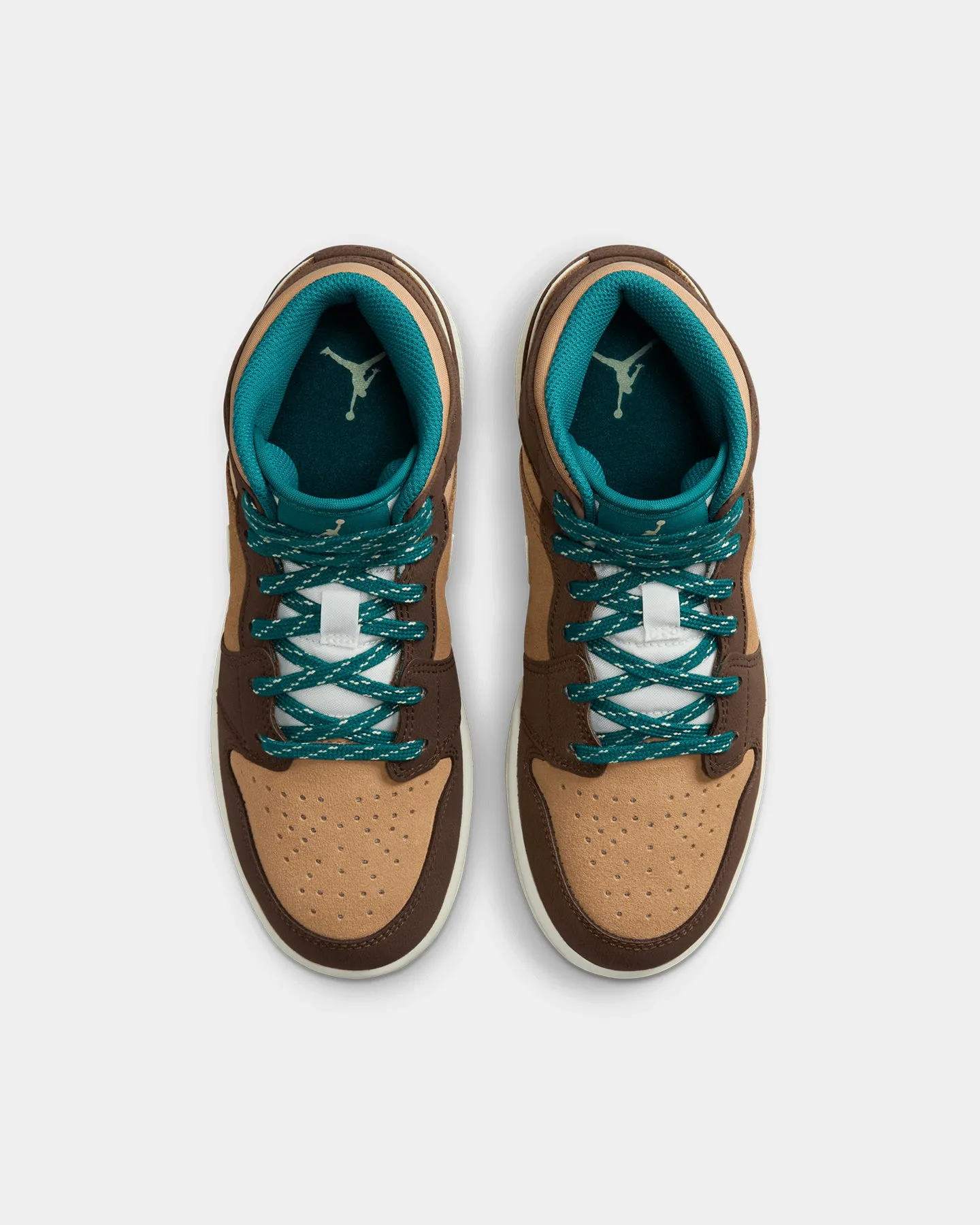 Jordan Kids' Air Jordan 1 Mid SE (GS) Cacao Wow/Lumin