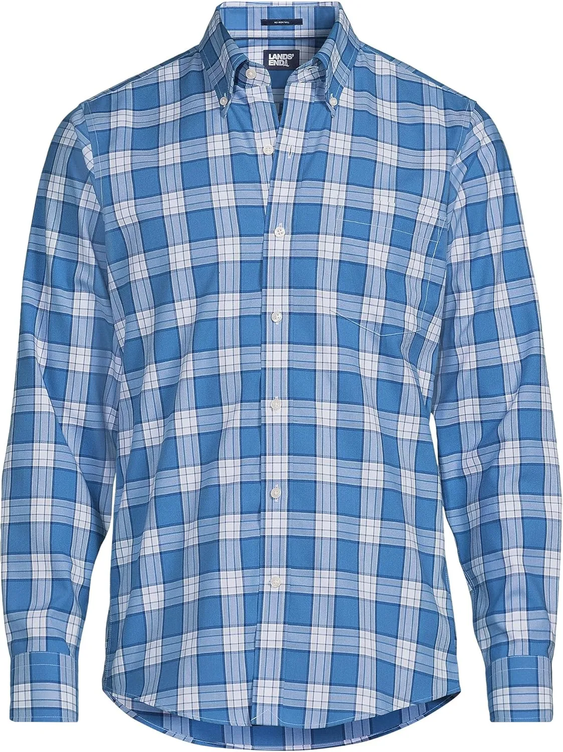 Lands' End Men's Traditional Fit No Iron Twill Shirt